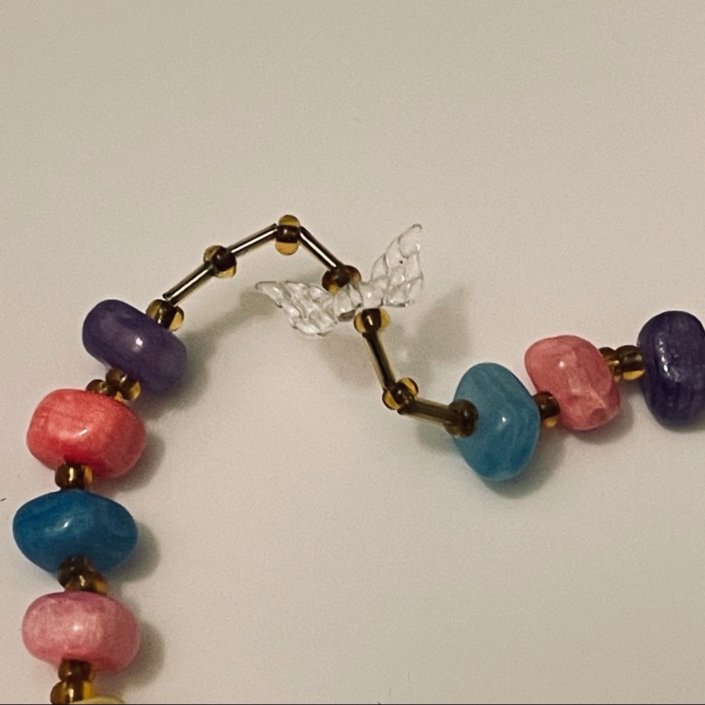 Crystal Rhinestone Rosary Multi Color Handmade - Picture 7 of 7